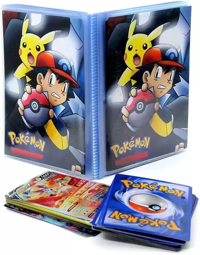CrazyBuy Pokemon Card File (2 Pockets Per Page) For Pokemon Card