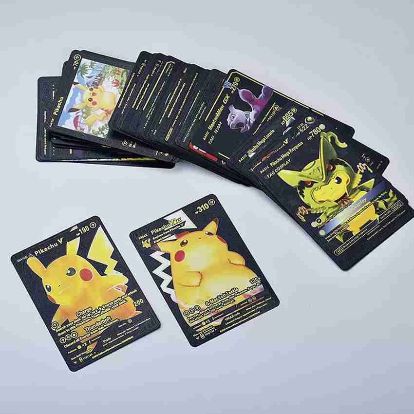 TOYTAL Assorted 10 PCS Black Foil Cards Pokermen Deck Box Best