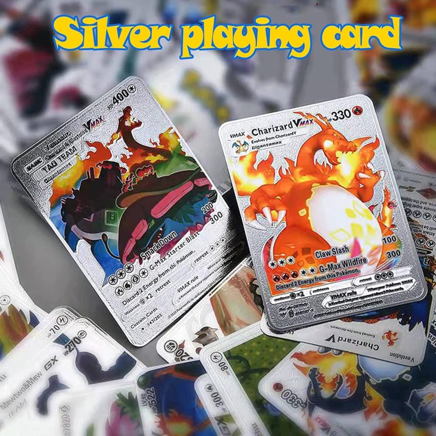 NUMBER CASE TOYS Silver Pokémon Cards Pack of 55 cards - Silver Pokémon  Cards Pack of 55 cards . Buy Pokemon, Charizard, Bulbasaur, pikachu toys in  India. shop for NUMBER CASE TOYS