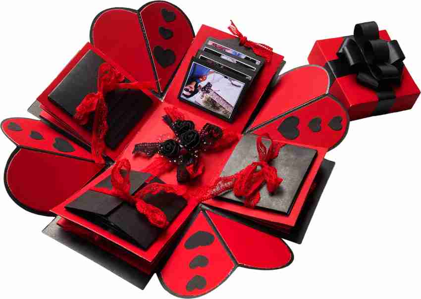 Crafted with passion Explosion box for valentine's day , birthday or  anniversary , gift box for any occasion Greeting Card Price in India - Buy  Crafted with passion Explosion box for valentine's
