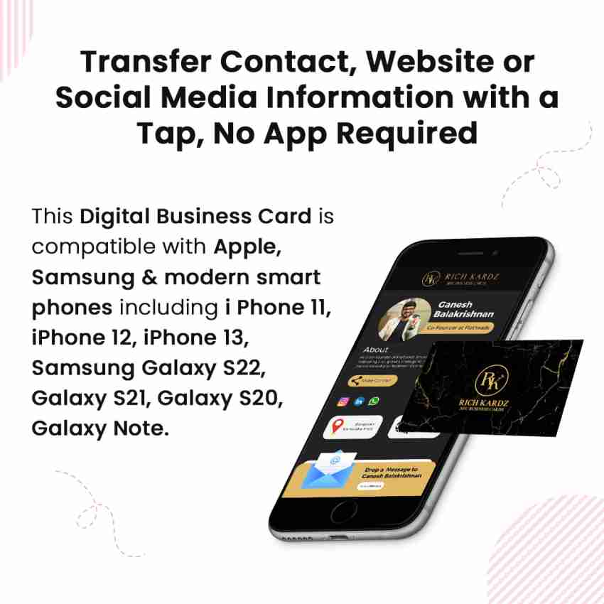 RICH KARDZ NFC Card & Smart Contactless Digital Business Card for CA  (RK125) Business Card Price in India - Buy RICH KARDZ NFC Card & Smart  Contactless Digital Business Card for CA (