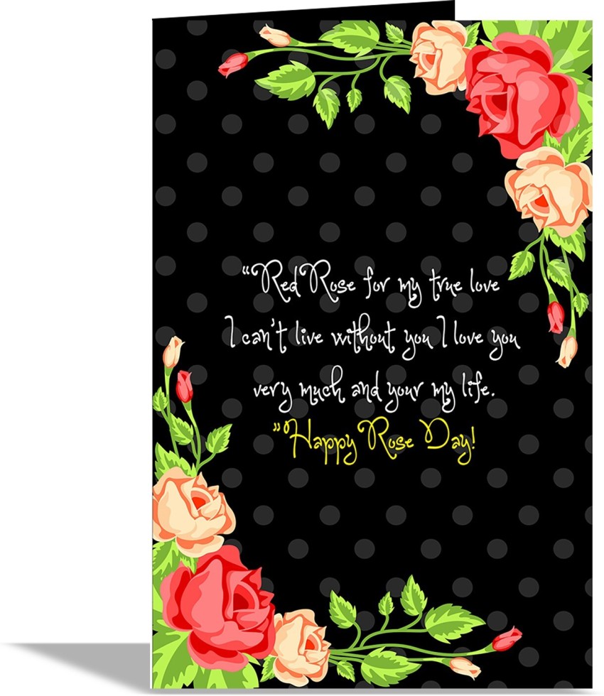 alwaysgift Happy Rose Day Valentines Day Greeting Card Greeting