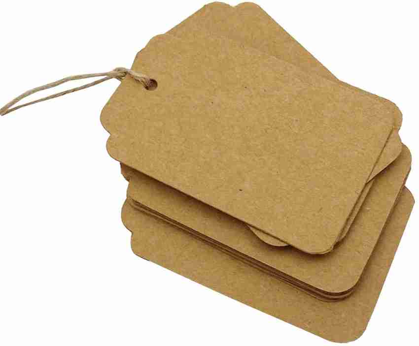 Kraft Paper Gift Tags with Jute String, Party Favor Labels (1000 Pack)