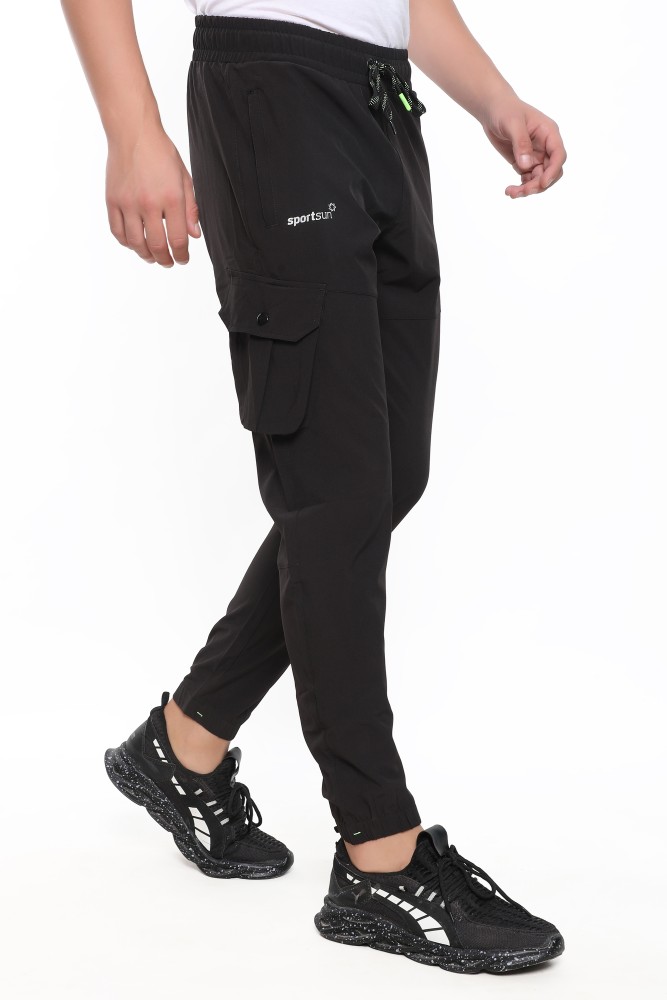 Sport Sun Black NS Lycra Cargo Jogger