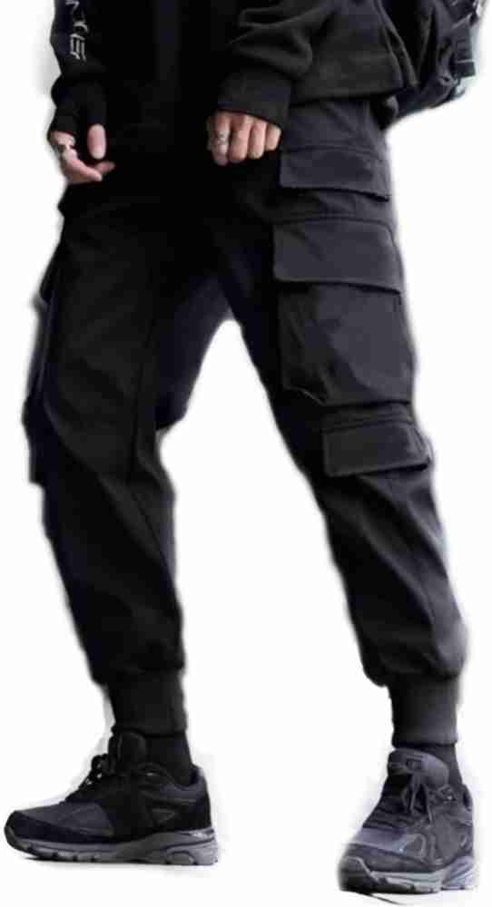 Buy ManoBro Black Cargo Pant for Men (30) at