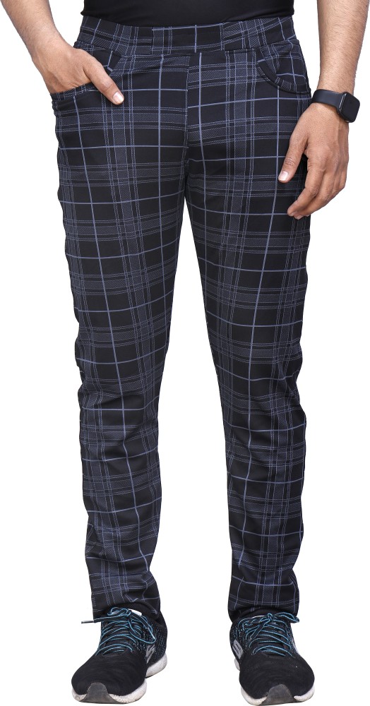 Buy Highlander BlackGrey Casual Checked Slim Fit Trousers for Men Online  at Rs759  Ketch