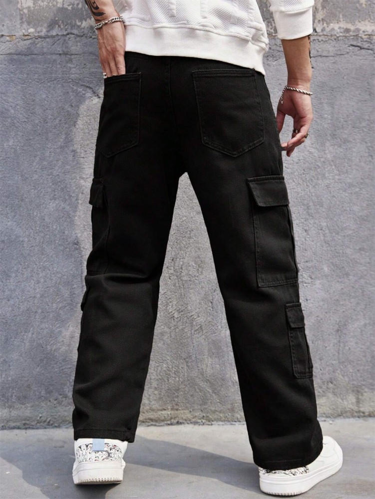 URBAN INDY Genuine Cotton Twill Men's 8 Pocket Cargo Pants - Stylish and  Utilitarian Cargos for Men, Trousers Loose Fit