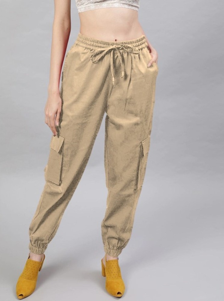 WOMEN LATEST CARGO TROUSERS BY SKG  SOLID HIGHRISE CARGO JEANS  6 POCKET  WIDE LEG DENIMS  80S ROCKERCHIC INSPIRED CARGO PANTS  SIT ABOVE   NONSTRETCH FIT WITH A WIDE