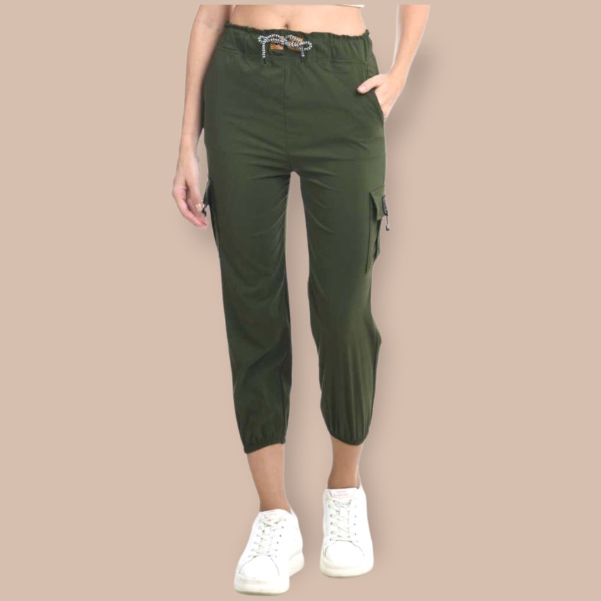 Buy Rodya Womens Latest Fashionable Trendy Cargo Pants (30, Army Green) at