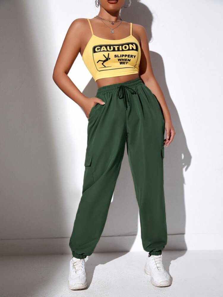 Dockstreet Solid Women Dark Green Track Pants - Buy Dockstreet