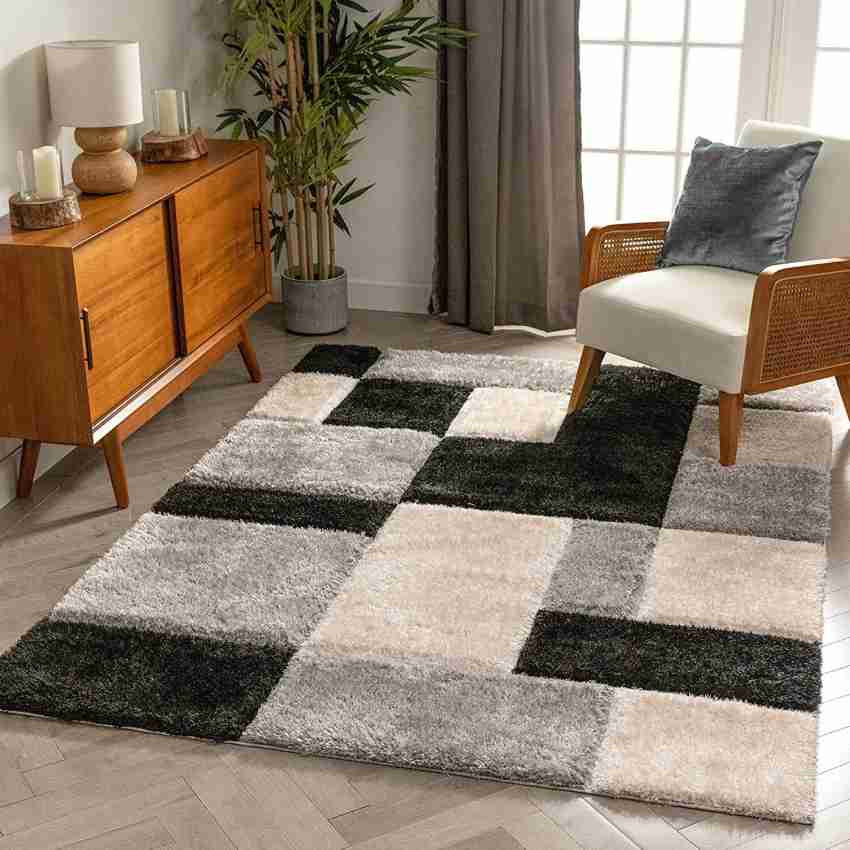 Taukir carpets Yellow, Silver Polyester, Silk Carpet - Buy Taukir carpets  Yellow, Silver Polyester, Silk Carpet Online at Best Price in India