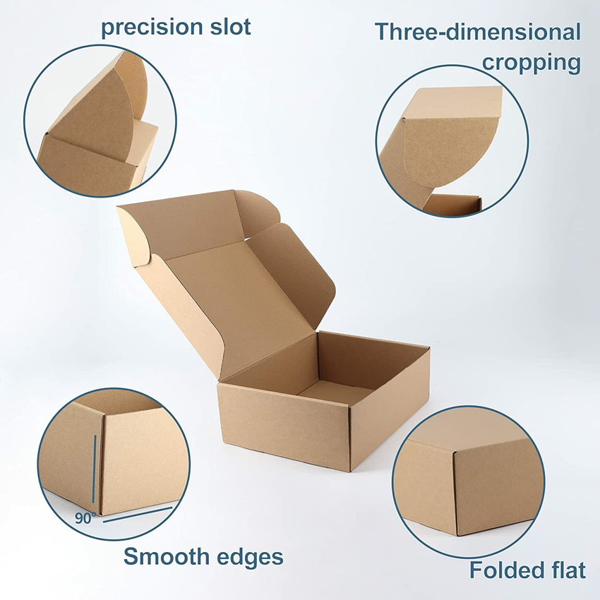 Flat pack shop cardboard boxes