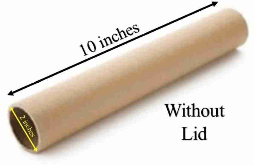 Buy 24 Inch Art Mailing Cardboard Postal Tubes with caps, 50 mm inner  diameter (Pack of 2) Online at Best Prices in India - JioMart.