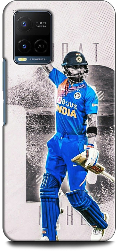 Dronk Back Cover for Vivo Y21 VIRAT KOHLI RCB JERSEY IPL ROYAL