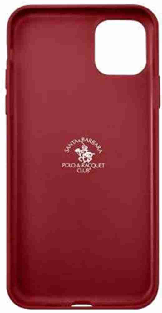 ViNaR Novelties Back Cover for iPhone 14 Pro Max Santa Barbara Polo &  Racquet, Leather Plaid Case, Threaded Emboidery - ViNaR Novelties 