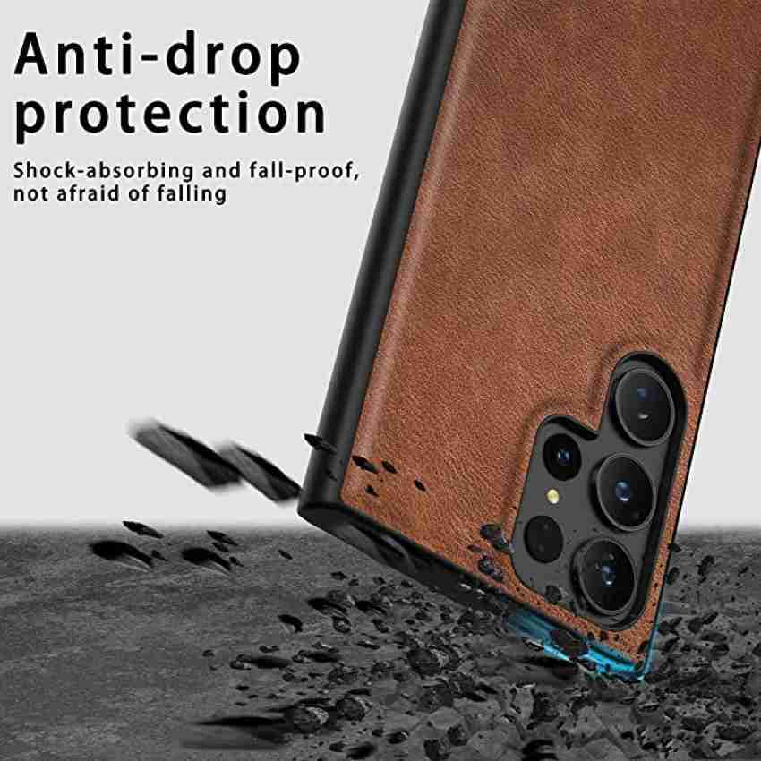 WOLLONY Luxury Retro Shockproof Case Samsung Galaxy S23 Ultra