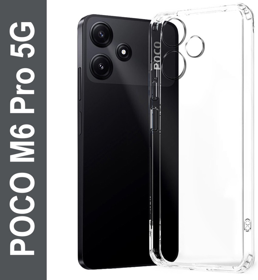 AQGG Funda para Poco M6 Pro 5G (6.79) Fundas Protector Cover Carcasas  Parachoques Transparente TPU Suave Silicone Caso Phone Case Skin - Clear