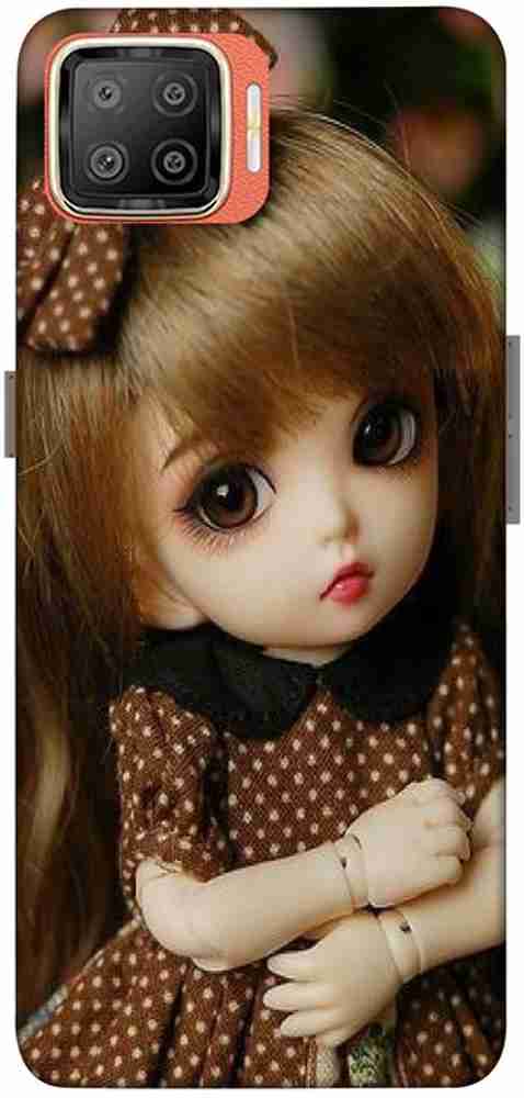 LUCKY MOBI.COM Back Cover for Oppo F17 SWEET BABY DOLL WALLPAPER