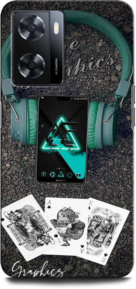 GRAFIQE Back Cover for OPPO A57 New MUSIC ON WORLD OFF HEADPHONE