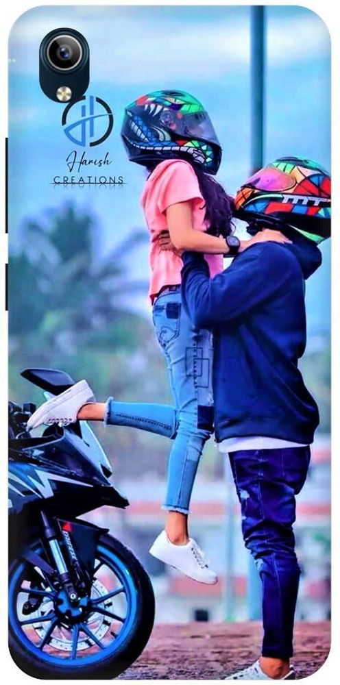 ThePrintlink Back Cover for Vivo Y90 LOVE CUTE COUPLE KTM BIKE GIRL ThePrintlink Flipkart
