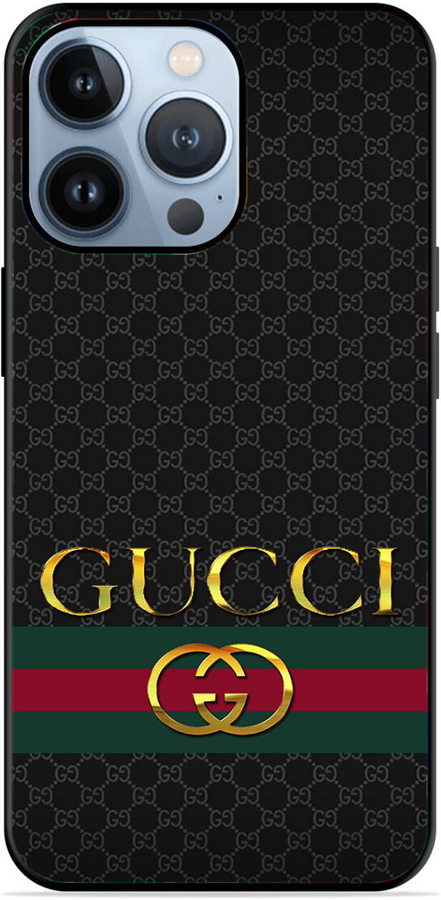 FAZAKA Back Cover for GUCCI LOGO On Glossy Metal Phone Cover for 