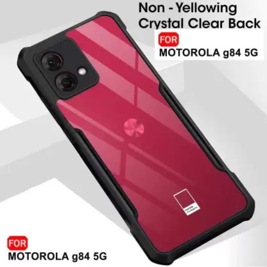 Buy Casotec Crystal Clear Back Case for Motorola Moto G84 5G, Raised Bumps  for Camera & Screen Protection, Clear Soft Silicone Back Case Cover for  Motorola Moto G84 5G (TPU