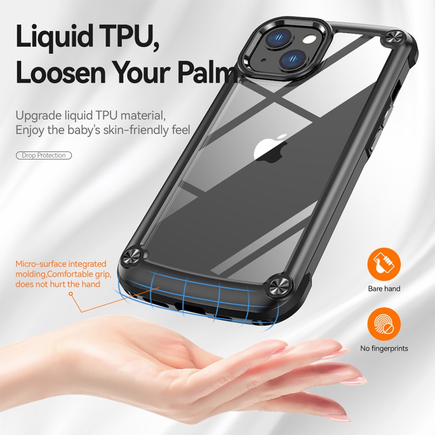 Coverskart Luxury Leather Back Cover for Apple iPhone 13, Shock Proof Anti  Skid Case - Coverskart 