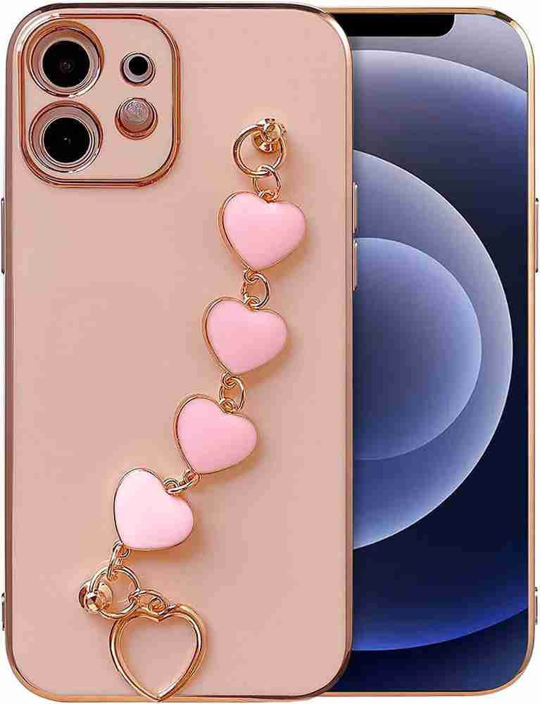 SMART IMAGINE Back Cover for Apple Iphone 11 Beautiful Cover with Pink Love Heart Chain Bracelet Chrome for Girls SMART IMAGINE Flipkart