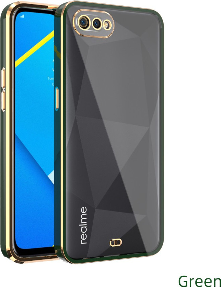 Realme C2 Same Case Cover Teal Glass Case For Realme C2