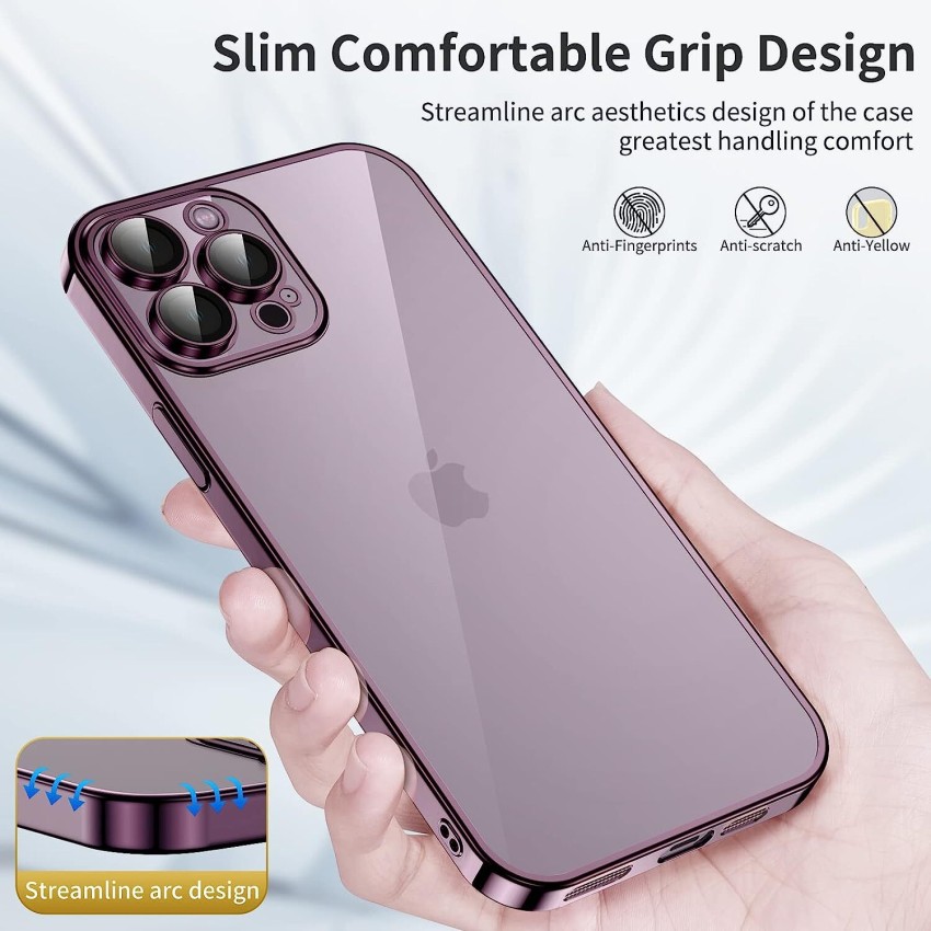 CINCH Designed for iPhone 14 Pro Max Cover| Electroplated Case Individual  Camera Protection Lens Back Cover Case for iPhone 14 Pro Max Cover