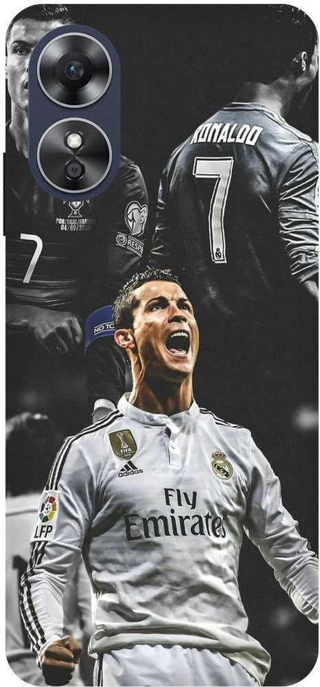 Indus Back Cover for Oppo A17 CRISTIANO RONALDO FOOTBALL FC BARCELONA Indus Flipkart
