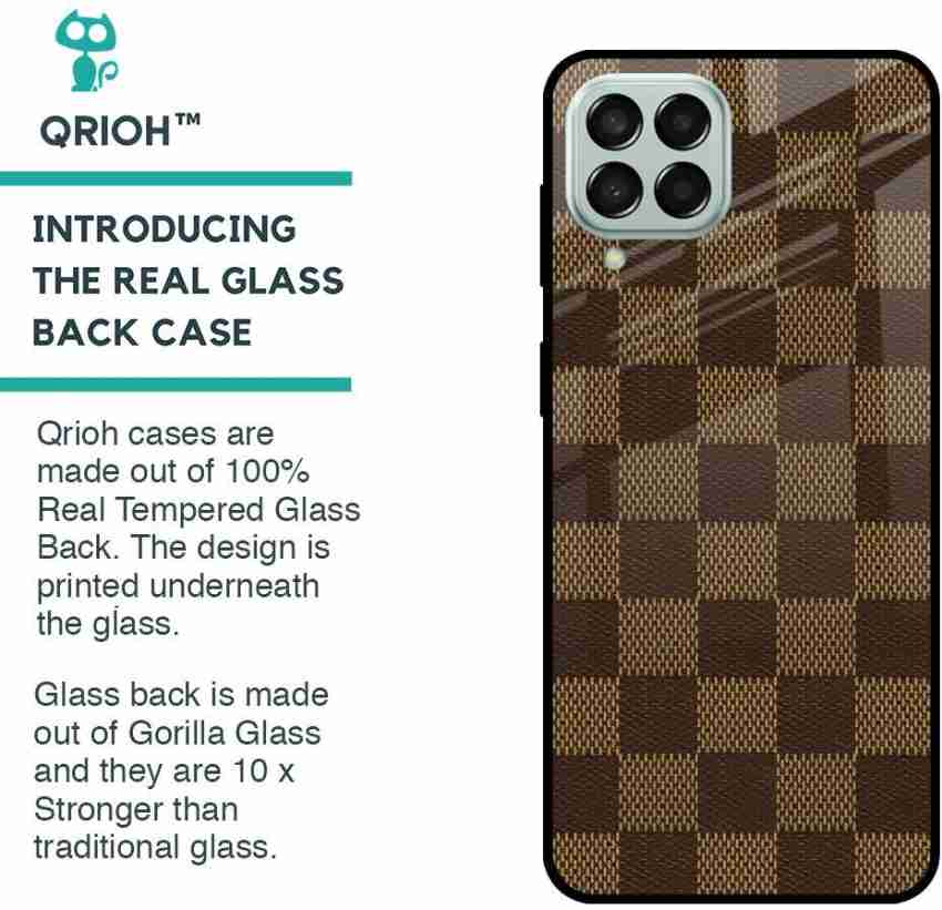 LV Black Gold Glass Case for iPhone 13 Pro Max