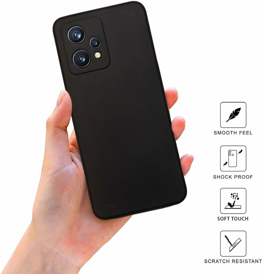 TRUEUPGRADE Liquid Silicone Realme 9 Pro Plus 5G Back Cover Case, Microfiber Inside