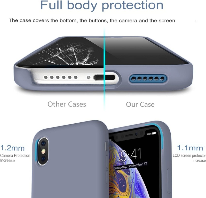 Miracase - iPhone X/XS Liquid Silicone Phone Case