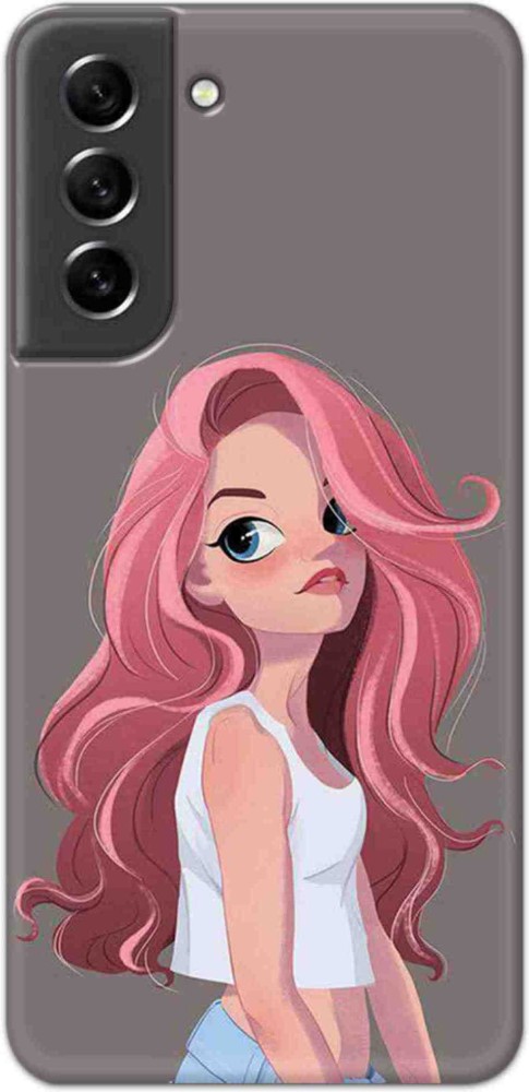 KRISHU Back Cover for Samsung Galaxy S21 5G (Girly, Cute Girl, Coffee Love,  Hot Tea)-4668