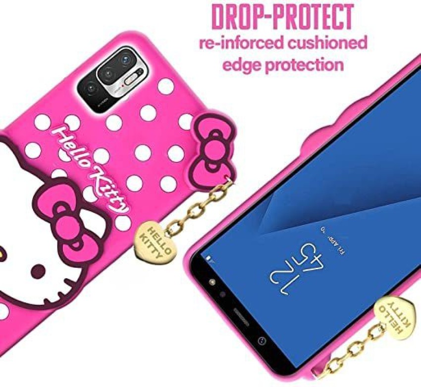RareHub hello kitty text and kitty Printed Hard Mobile Back Cover For Redmi  Mi Note 11T 5G Designer & Attractive Case for Your Smartphone