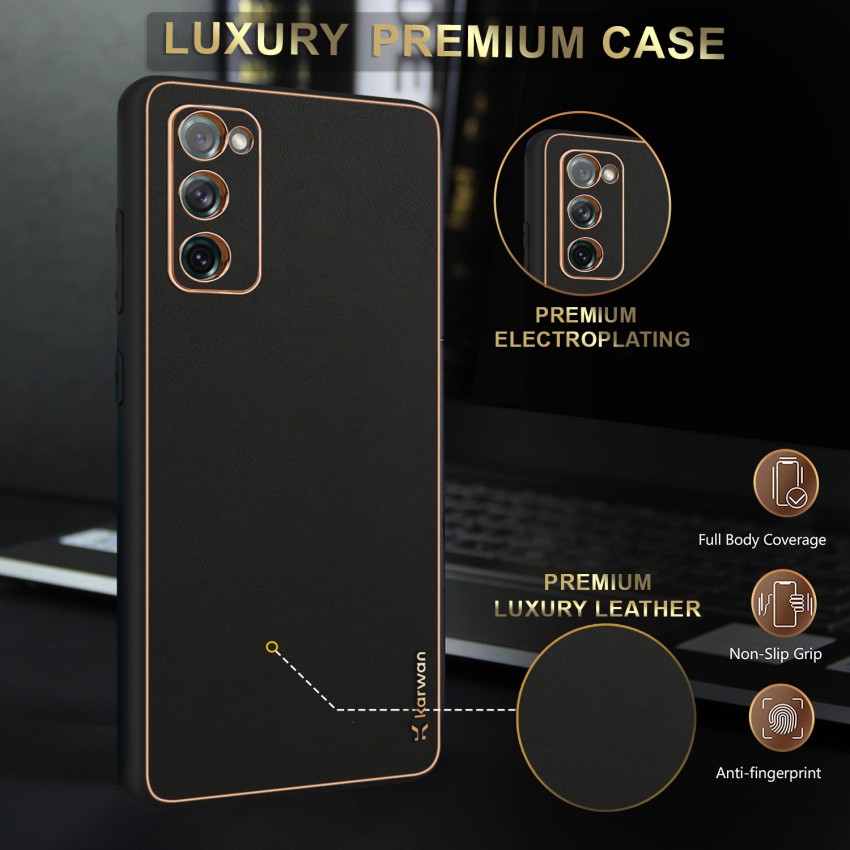 Luxury Square Leather Phone Case For Samsung Galaxy S21 S20FE S9