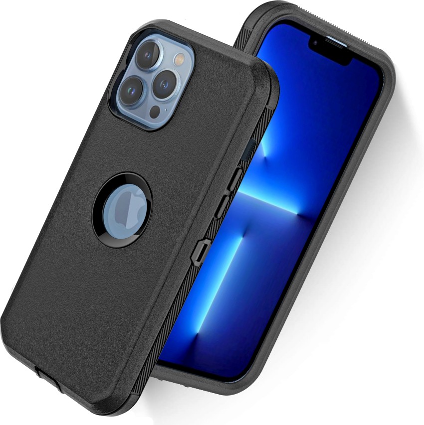  X-level Shockproof Compatible iPhone 13 Pro Max Case Protective  [Military Grade Drop Protection] Frosted Translucent Anti-Drop Hard PC Back  with Soft Silicone Edge Slim Thin Cover-Black : Everything Else