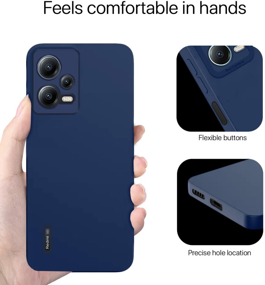 For Xiaomi Redmi 12 Case For Redmi 12 Cover Soft Liquid Silicone Plain  Rubber TPU Protector