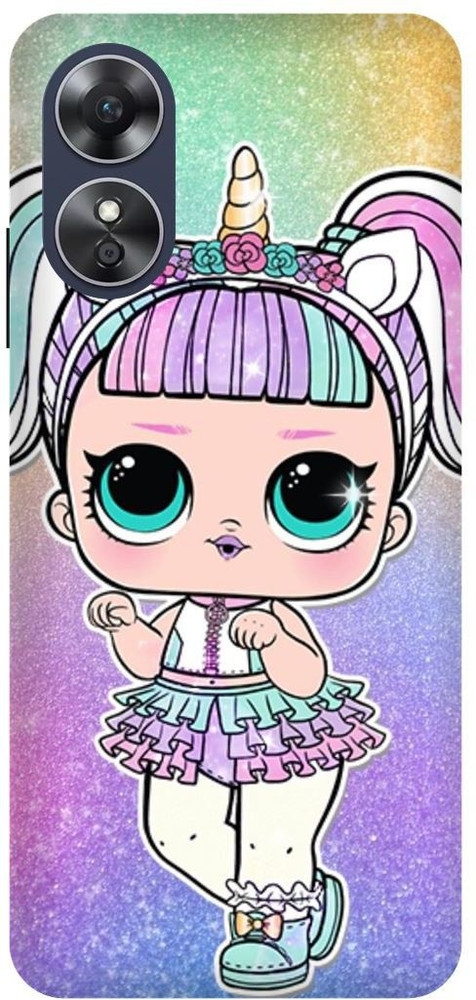 JUGGA Back Cover for OPPO A17 CPH2477 UNICORN LOL DOLL TEDDY