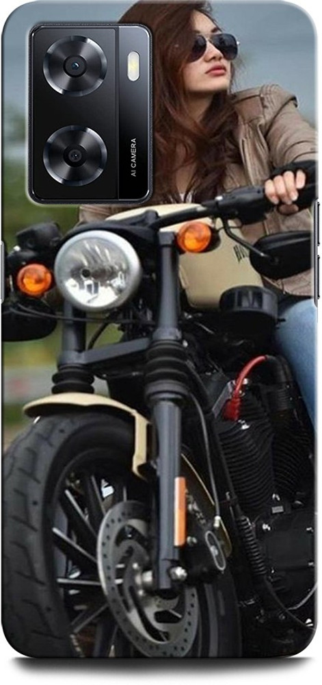 ORBIQE Back Cover for OPPO K10 5G BULLET BIKE GIRL BIKE RIDING