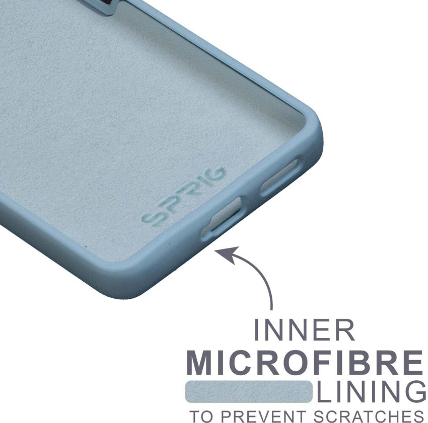SPRIG Silicone Back Cover Case for Mi Poco X3 Pro (Navy Blue)