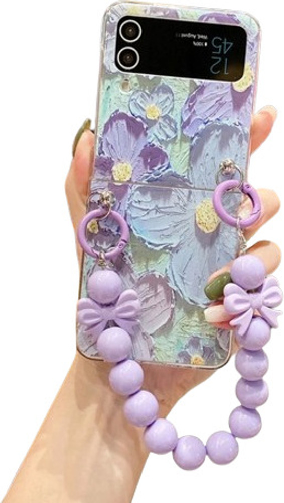 PEEPERLY Back Cover for Samsung Galaxy Z Flip4 Oil Painting Floral Elegance  Phone Case with Cute Bracelet - PEEPERLY : Flipkart.com