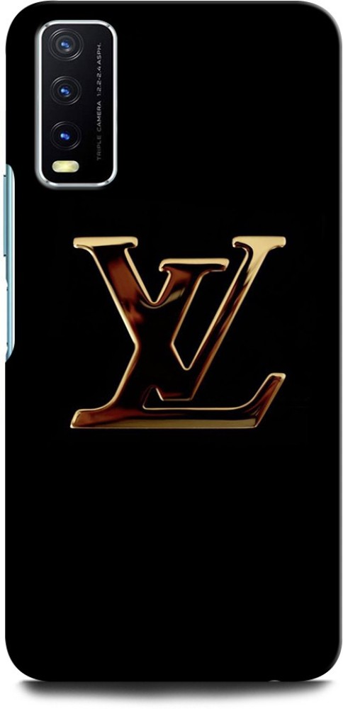 LOUIS VUITTON LV LOGO GOLD BLACK iPhone 14 Pro Max Case Cover