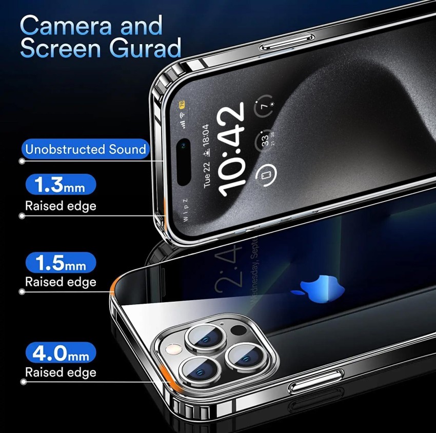 Carcasa de TPU Antichoque para iPhone 15 Pro Max - Transparente