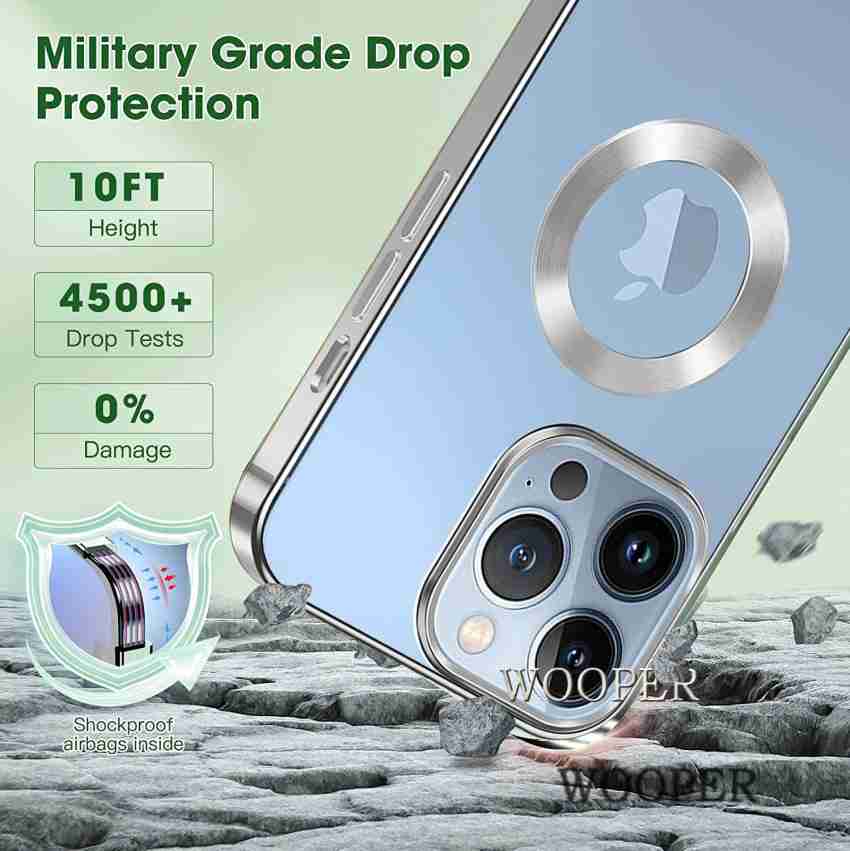 For Apple iPhone 12 Pro Max Case Luxury Magsafe Clear Magnetic Plating Cover