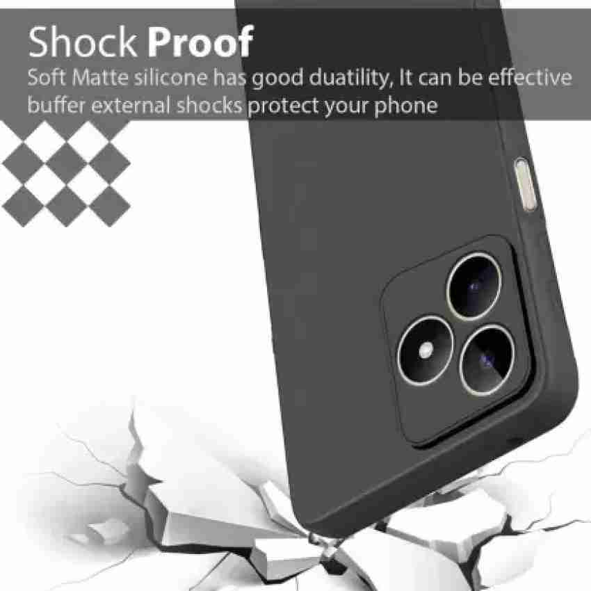 Knotyy Back Cover Case for Poco M6 Pro 5G, Matte Soft Silicon Flexible, Camera Bump Protection