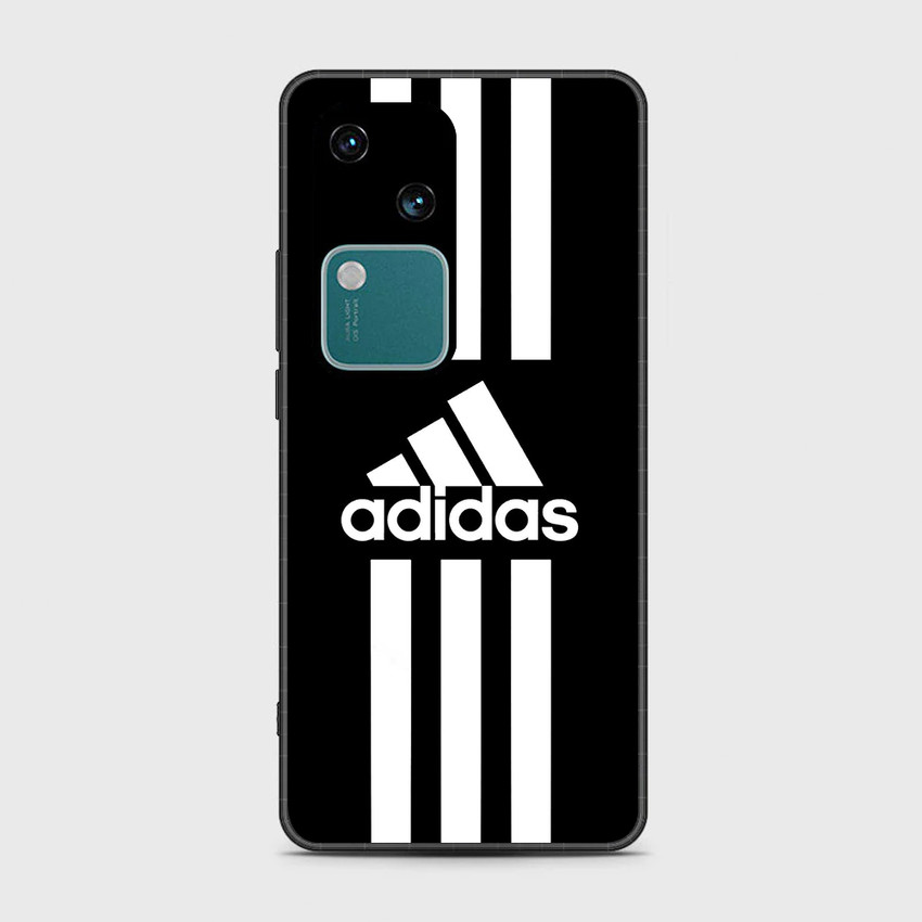 FAZAKA Back Cover for Vivo V30 5G On Glossy Metal Phone Cover ADIDAS BLACK FAZAKA Flipkart