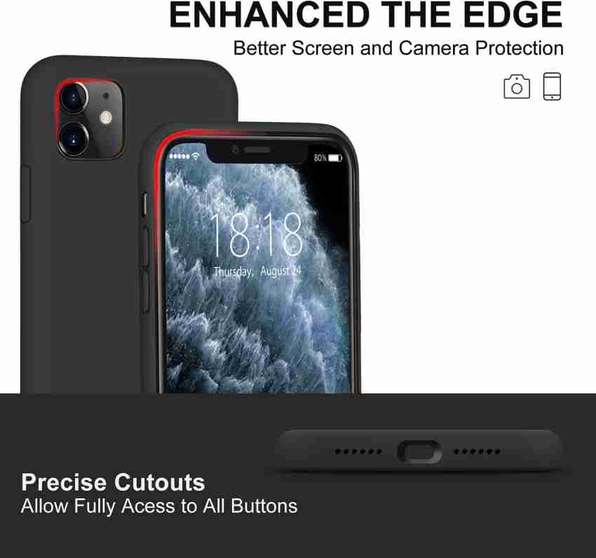 vonzee Back Cover for iPhone 11 Liquid Silicone All-Inclusive Lens