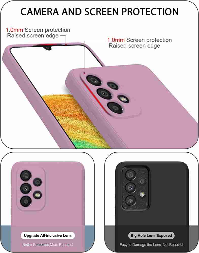vonzee Back Cover for Samsung A52 Liquid Silicone Full Body Protection Case  With Microfiber Cloth Case - vonzee 